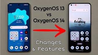 OxygenOS 14 vs OxygenOS 13 Detailed Comparison - All new Changes & Features! (Hindi)