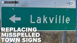 Indiana Department of Transportation replaces misspelled town signs