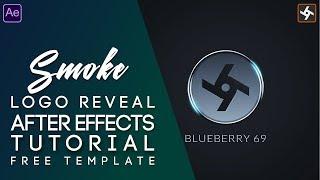 Smoke Logo Reveal Animation in After Effects : After Effects Tutorial - No Plugins || Free Template.