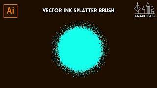 Vector Ink Splatter Brush in Illustrator | Adobe Illustrator Tutorial