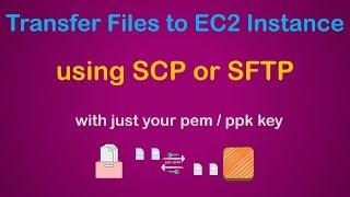 Transfer Files to EC2 Instance using SCP or SFTP with your pem or ppk key