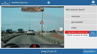 Compleet Theorie Examen Auto  - Gevaarherkenning - Kennis en Inzicht -