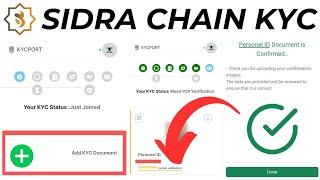 Sidra Chain || Sidra Chain KYC || Sidra KYC Step By Step || Sidra P2P KYC Verification || AFY Info