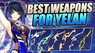 YELAN - WEAPON COMPARISONS - ALL 16 Potential Bows Showcased | Genshin Impact