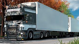 Realistic Driving Scania PGR L6 Open Pipe Sound Mod Road Train ETS2 1.53