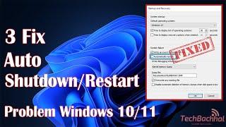 System Automatic Restart Problem Solution || How To Fix Auto Shutdown/Restart Problem Windows 10/11