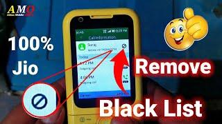 Jio Phone Prima 4G Black List Setting Finally Any Number Blacklist Option Enable On Jio phone