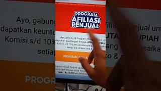 Kalau jadi Affiliate penjual bisa dapat komisi shopee video ngga?