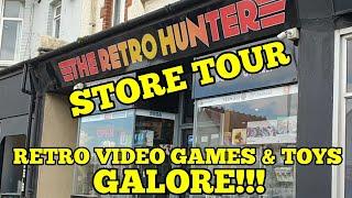 The Retro hunter, Leigh on sea, Essex, extensive store tour! Retro video games and toys shop!