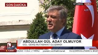 Abdullah Gül aday olacak mı? Kime destek verecek? Canlı yayında açıkladı