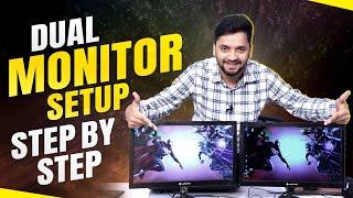 How to Setup Multiple Display on a Computer | Dual Monitor Setup Step By Step | Aakash Savkare