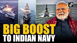 Major boost to Indian Navy; PM Modi to commission INS Surat, Nilgiri & INS Vaghsheer in Mumbai