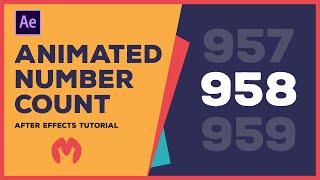 How to make an Animated Number Counter in Adobe After Effects | Beginner Tutorial