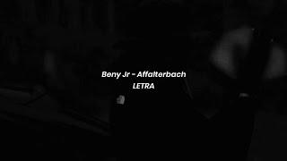 BENY JR - AFFALTERBACH | LETRA