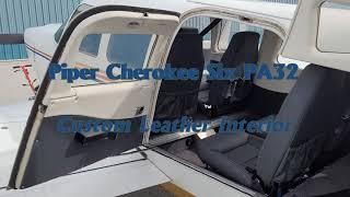 PA32 Cherokee Six Custom Leather Interior