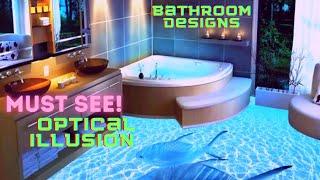 Bathroom Interior Design | Satisfying  Optical Illusion Decor | Must see!