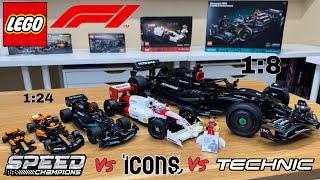 F1 cars in LEGO... which is BEST? /  One of these has a BIG discount on Temu! But, is it REAL LEGO??