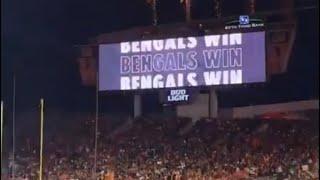 Bengals vs Raiders live moments from stadium | Fans go crazy in stadium as Bengals beat raiders!!!