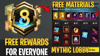 New Season Free Materials & Mythic Lobby | A8 Royal Pass | Collection New Features|PUBGM