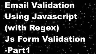 Client Side Email Validation Using JavaScript in Hindi | Email validation with Regular expression-2