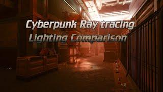 Cyberpunk 2077 - Ray tracing Lighting Comparison - Psycho vs Off