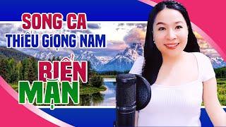 Karaoke Song Ca | BIỂN MẶN - Thiếu Giọng Nam | Song Ca Với Trà Xanh