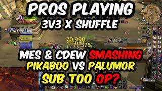 Pikaboo VS Palumor | MES & CDEW sMASHING [PROS PLAYING SHUFFLE X 3V3]