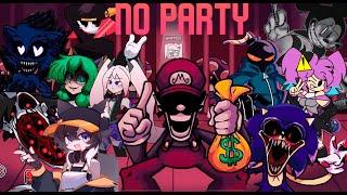 No Party but Different Characters Sing It  (FNF No Party but Everyone Sings It)