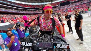 Mobile DJ Sneaks Backstage at Wembley