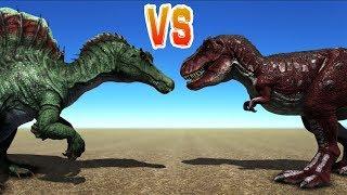 ARK TLC SPINO vs REX! The Ultimate Showdown!! Ark Survival Evolved Dino Battles Rex vs Spino