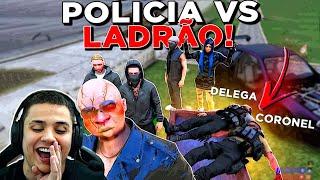 JUNTEI TODAS AS F@V3LAS CONTRA A POLÍCIA no GTA RP  (Modder Clips)