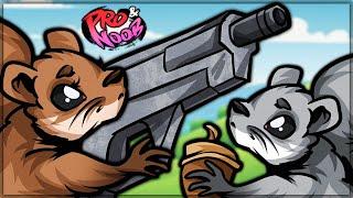 SQUIRREL WITH A GUN - Squirrel With a Gun VS Pro and Noob! (Funny Moments & Gameplay Walkthrough)