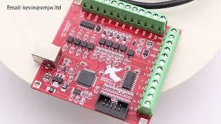 CNC USB MACH3 100Khz Breakout Board 4 Axis Interface Drive Motion Controller + 4pcs TB6600 Nema 23 N