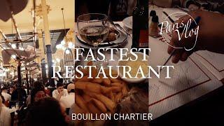 The FASTEST Restaurant I've Ever Been To - Bouillon Chartier | Paris Vlog