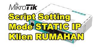 Setting IP Static pada MikroTik Full Hotspot