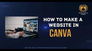 How to make a Website with Canva | In just 5 MIN 