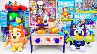 Bluey Toy Collection Unboxing Review  Bluey Wooden BBQ and Salad Set & Bluey's Escape Convertible