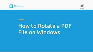 How to Rotate a PDF File on Windows