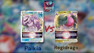 Regidrago Vstar VS Palkia + Dusknoir Pokémon TCG físico