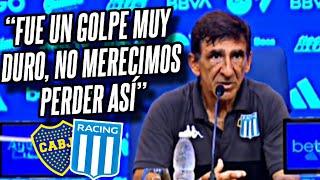 GUSTAVO COSTAS en CONFERENCIA post DERROTA de RACING ante BOCA en La Bombonera