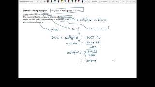 Compound Interest   Finding Percentage Interest or Multiplier