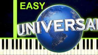 UNIVERSAL PICTURES INTRO THEME - EASY Piano Tutorial