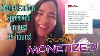 HOW TO APPLY FOR MONETIZATION IN YOUTUBE STEP BY STEP | MONETIZED IN JUST 1 DAY! | Brianna Zia