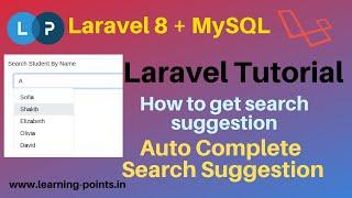 Laravel Autocomplete Search | Typeahead search | Ajax Autocomplete in Laravel | Learning Points