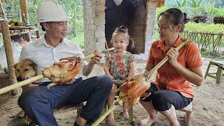 "Miss An's Surprise: Husband and Daughter Show Off Their Talent in Cooking Delicious Roast Duck!"