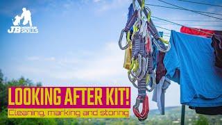 How to look after your Climbing Kit! Includes washing ropes, cleaning cams, marking kit...