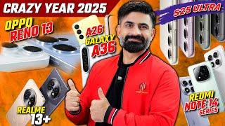 Oppo Reno13 ,Samsung A36/A56,S25 Ultra 5 Jan,Vivo X200 In Pakistan,HyperOS 2,Redmi Note 14 Series