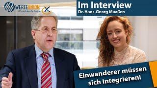 „Einwanderer müssen sich integrieren!“: Hans-Georg Maaßen im Interview
