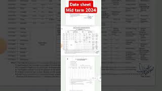 doe mid term datesheet 2024-25 / class 6,7,8,9,10,11,12 / midterm datesheet 2024 25 /cbse datesheet