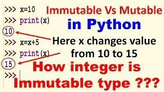 Mutable vs Immutable data types in Python - Python Programming - Learn Python